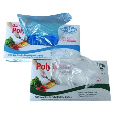 China Household Multifunctional Wholesale Plastic Kitchen Glove HDPE Food Grade Disposable Gloves for sale