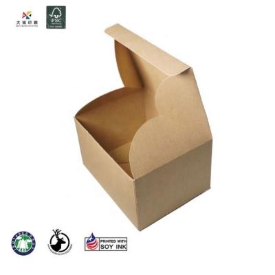 China Recyclable Customizable Christmas Size Brown Paper Packaging Box Low Carbon And Environmentally Friendly Candy Box With Your Own Log for sale