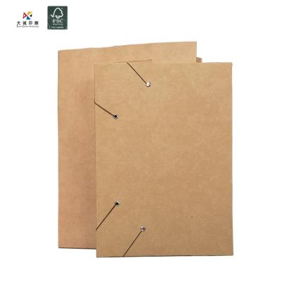 China 100% Recycle Customized Design A4 Employee Disk Folders Paper File Presentation Folder With You Own Logo Cardboard Folder for sale