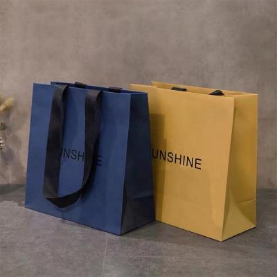 China Cheap Recyclable With High Quality To Customize Animal Paper Bags Recycled Brown Kraft Paper Bag With Ribbon Handle for sale