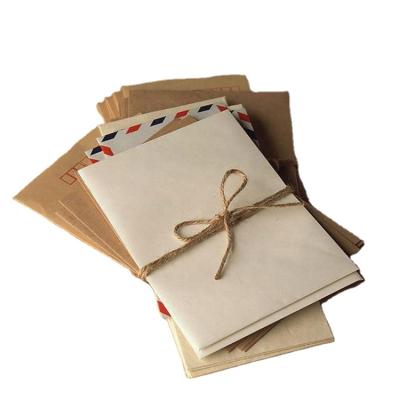 China Gift & Craft customized high quality brown kraft paper envelope with your own design logo for use as a mini letter for greeting cards for sale