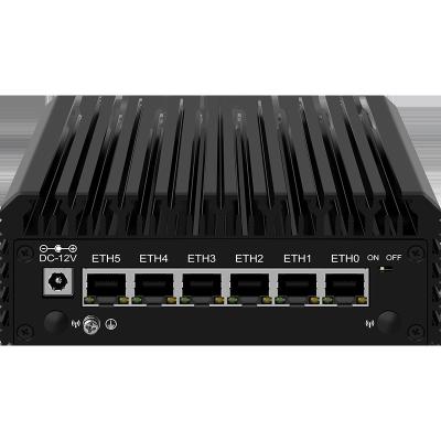 China Support Auto power on 12th Gen N100 I3 N305 6x2.5GbE Firewall Hardware Router 6xNics Firewall Appliance VPN Router Home Server 3x4K Fanless Mini PC for sale