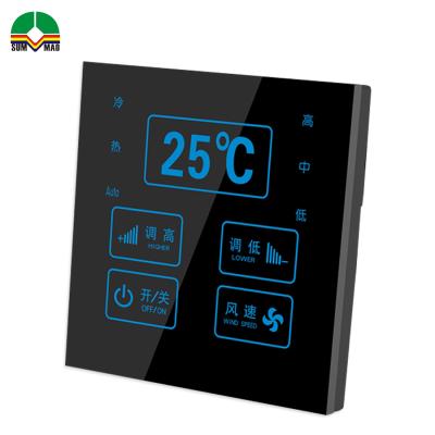 中国 4 Gang 1 Way Wall Switch Customize LED Black Crystal Glass 5 Gang 1 Way Touch Light Wall Switch Waterproof UK 110v -250v 販売のため