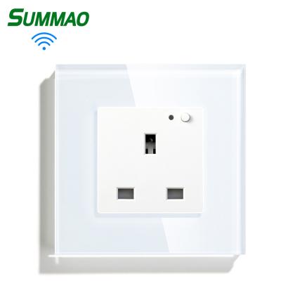 China Remote Control Smart Support Tuya Alexa Wifi Smart Wall Socket UK Wall Socket Residential / Multipurpose Smart Home British Phone for sale