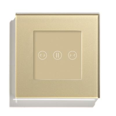 China 86*86mm 1 Strip Smart Wifi Curtain Switch Connect Alexa Google Home 220v Smart Home Device SUM-S1-CU for sale