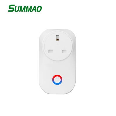 中国 Tuya Timer Remote Control Socket Residential/Multi-Purpose Life 10A Smart Wifi British Standard Socket 販売のため