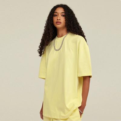 China High Quality QUICK DRY 100% Cotton Custom Loose Fit Plain Blank T-shirts Oversized Women's Unisex T-Shirts for sale