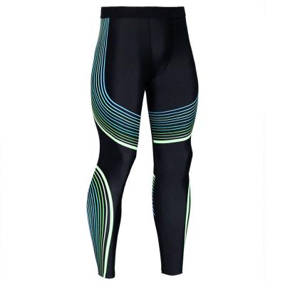 China Men Workout Fitness Gym Tights Leggings Running Pants Quick Dry Leggings Tights for sale