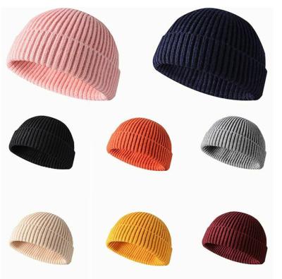 China Cuff Knit Beanies And Caps Slouchy Skull Ski Women Plain Winter Warm Hats for sale