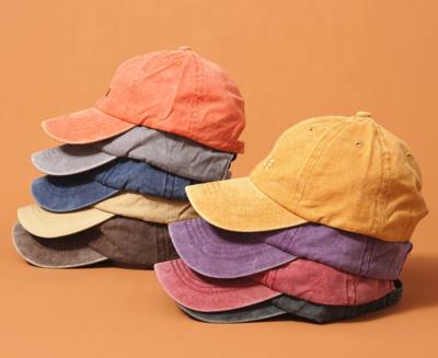 China 100% van het katoenen de de Zomer Gewassen Honkbalglb Denim Mannelijke Glof Hoed van de Kappensnapback Te koop