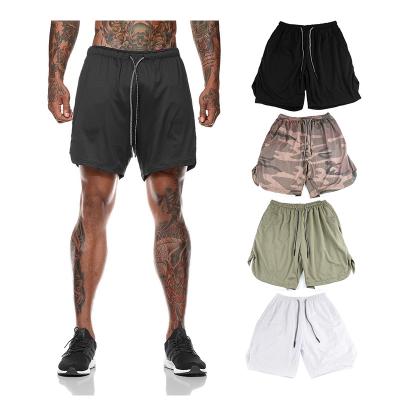 China Custom Mens Running Training Shorts With Pocket Workout Bodybuilding Gym Sports for sale