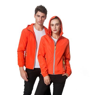 China Windproof Sunproof Lightweight Windbreaker Jacket Invisible Zipper With Hood for sale