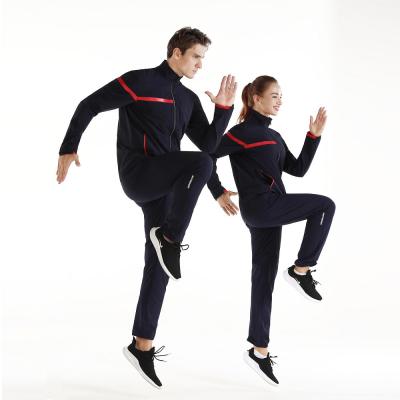 China Printed Plus Size Zip Up Running Track Jacket Sport Tracksuit for sale