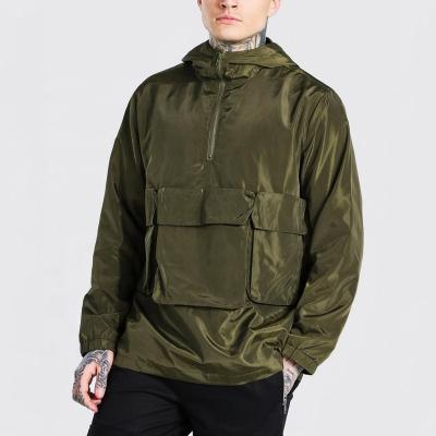 China Hip Hop Lightweight Windbreaker Jacket Custom Streetwear Men Hood Bomber Jacket for sale