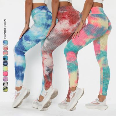 China High Waist Gym Tights Leggings Women Fitness Yoga Wear Sports Pants Textured for sale