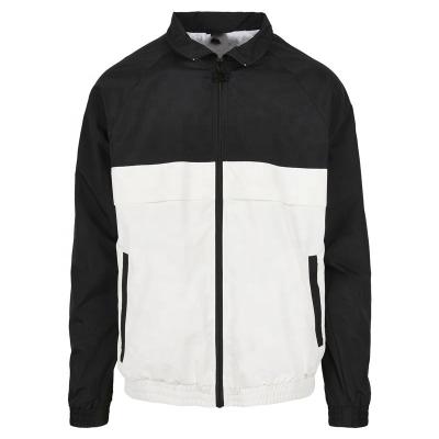 China Color Blocked Sports Track Jackets Polyester Woven Zip Up Outwear for sale