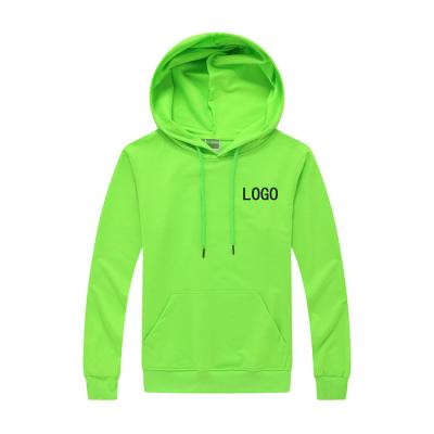 China Color verde 100% del llano del algodón de la sudadera con capucha de gran tamaño unisex del jersey en venta