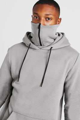 Cina Ricamo di maglie con cappuccio del pullover di Streetwear del cotone dell'OEM 65% con Facemask in vendita