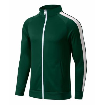 China Fashion Men'S Zip Sports Track Jackets Anti - Bacterial Quick Dry for sale