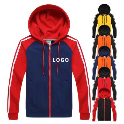 China Manier de Katoenen Unisex-Douaneembleem van Team Printing Sport Zipper Hoodie Te koop