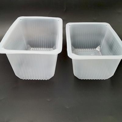 China High Capacity Food Blister PP Food Tofu Fruit Vegetable Supply Disposable Wholesale Custom White Plastic Tray for sale