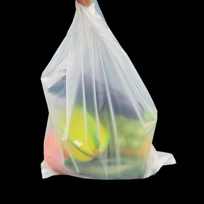 China Custom 100% eco friendly biodegradable pbat pla plastic food shopping bags for sale