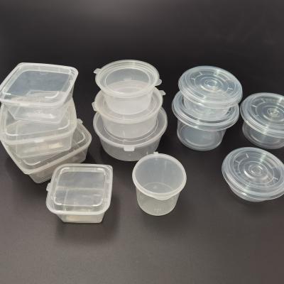 China 1/2/3/3.5/4/5 oz Viable PLA Disposable Plastic Sauce Cups With Lids for sale