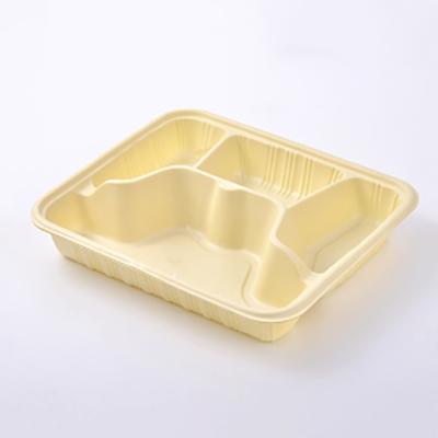 China Disposable Custom Food Packaging Box Disposable PP Plastic Many Colors Fast Food Packaging for sale