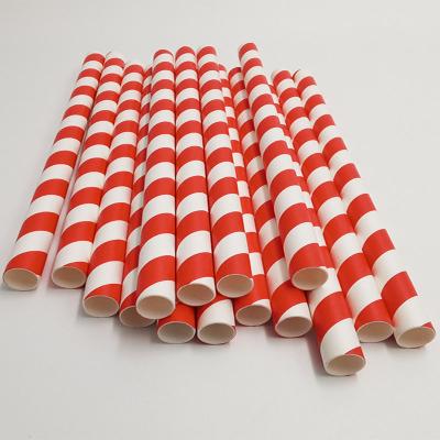 China Food Grade Disposable Custom Colorful Juice Milk Drinking Paper Straws for sale