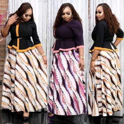 China 2022 long casual African anti-static dresses Turkey plus size women dress fashion print dresses for sale