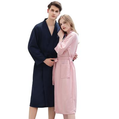 China 2021 New Hotel Style Bathrobe Comfortable QUICK DRY Women Men's Couples Home Sleepwear for sale