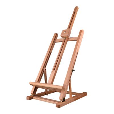 China Easel competitive price wooden folding painting table easel&wooden painting blackboard for student and kids for sale