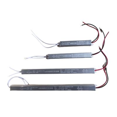 China Light Box Strip Power Supply Aluminum Housing Slim Strip Led Constant Voltage Power Supply for sale