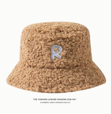 China Lady Custom Winter Casual Wool Wadding Style Warm To Keep Casual Korean Fashion Baseball Cap Bucket Fisherman Hat for sale