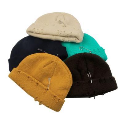 China JOINT Custom Style Woolen Men's Casual Street Hip Hop Fashion Sports Net Hat Korean Rounded Cap Owner Knitted Beanie for sale