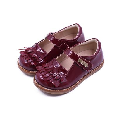 China Wholesale Lightweight Beautiful Girls Mary Jane Ballet Handmade Mirror Leather Non-slip Stylish Comfort Shoes for sale