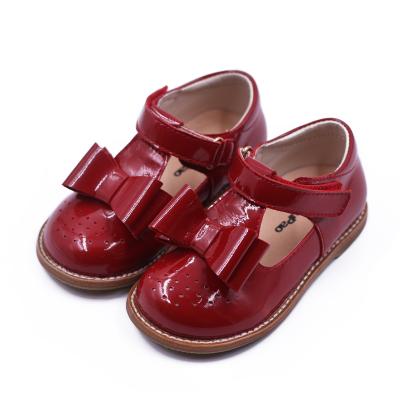 China New European Teenage Girls Anti-slippery Children's Rubber Leather Mary Jane Durable Soft Dress Shoes for sale