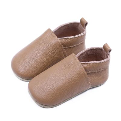 China Factory Supply Lightweight Classic Breathable Leather Handmade Wholesale Baby Shoes for sale