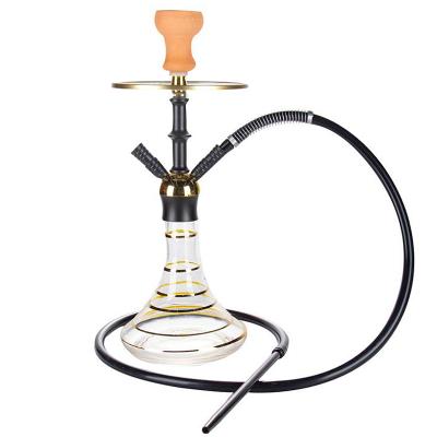 China Aluminum Charcoal Line Tray Shisha Classical Hookah Gold Glass Hookah Base Black for sale