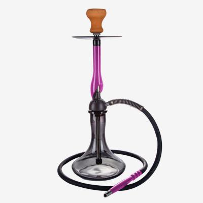 China New Design Style High Quality Purple Shaft Aluminum Hookah Fashion Shisha Hookah for sale