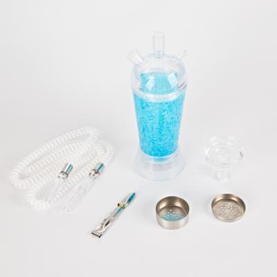 China Wholesale Plastic Gel Shisha Cups Led Light Hookah Crushed Ice Acrylic Shisha Portable Hookah for sale