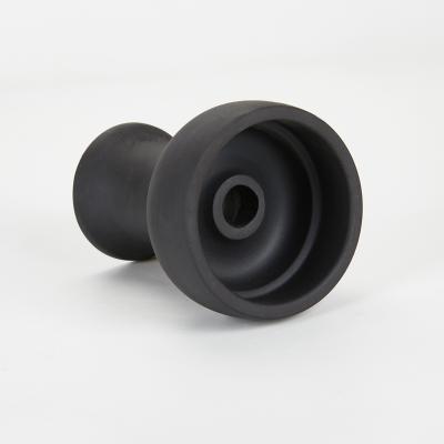 China CLASSIC Wholesale Black Ceramic Hookah Hookah Mud Accessories Bowl Shisha Bowl Shisha Head for sale