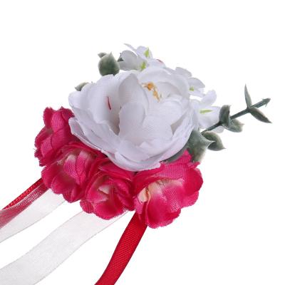 China New Wedding Gift Wedding Party Decorative Artificial Bridal Wrist Flowers for sale