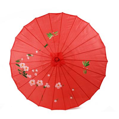 China 12 Color Chinese Popular Polyester Umbrella Wedding Decoration Craft Chinese Umbrella for sale