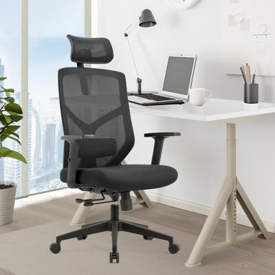 China Mesh Adjustable Ergonomic Adjustable Lumbar Office Chair School Office Swivel (Height) Guest Seating Chairs for sale