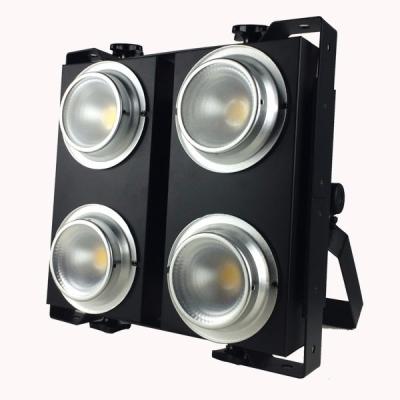 China DJ Light Shine Attendance 200w Led COB 2eyes Blinder Attendant Warm White Stage Lights for sale