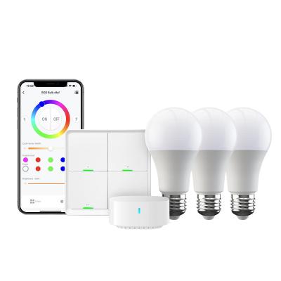 China BroadLink BLE APP Newest BroadLink Technology 1second Configuration Smart Home Life Bluetooth FastCon 2022 Bulb and Switch Smart Home Kit Product for sale