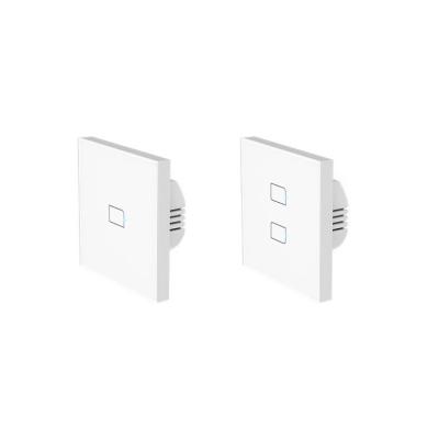 China Wifi BroadLink TC3 EU Band 1/2 Digital Wireless Smart Switches , 2 Way Back WiFi Switch for sale