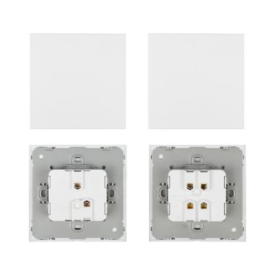 China BroadLink UK 1 Band 1 Way 2 Way Control Electric Light Wall Switch U2D-86K1-10B for sale