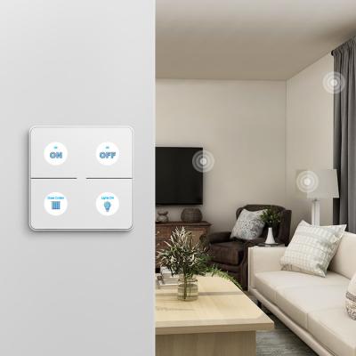 China BroadLink 3 Way Control 4 Key Button WiFi Scene Smart Switch SR3-4KEY for sale